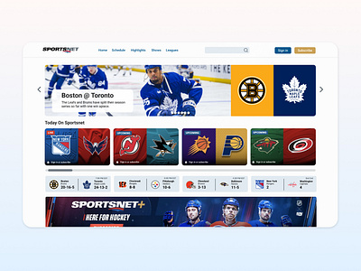 Watch Sportsnet Live dailyui ui uidesign webdeisgn