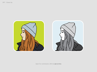 Minimalist Pfp 2d illustration character design design icon illustration vector