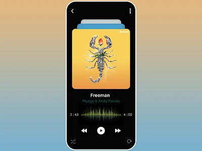 Mobile Music Player app apple music application music artist listen mobile mobile app mobile design music music apps music dark apps music player player playlist singer song soundcloud spotify ui ux youtube music