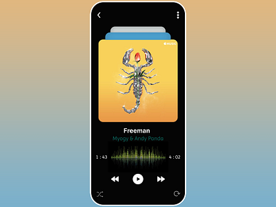 Mobile Music Player app apple music application music artist listen mobile mobile app mobile design music music apps music dark apps music player player playlist singer song soundcloud spotify ui ux youtube music
