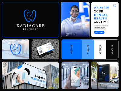 Kadia Care Dental Wellness Logo & Branding 3d brand design brand identity design branding dental dentallaboratory dentallogo dentallogodesign graphic design healthcarelogo hospitallogo identitydesign iocn logo logo design logos medicallogo monogram logo wellnesslogo