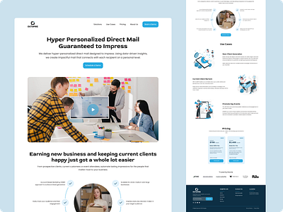 Outspire: Smart & Personalized Mail Marketing Website Design branding creativedesign emailmarketing landing page mailmarketing marketingwebsite minimalistdesign moderndesign professionalui responsivedesign ui ui design web design website webui
