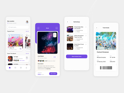 Event App UI Design aamamun design event event app event management fresh design mobile app design mobile app ui mobile ui online event ui uiuxdesign