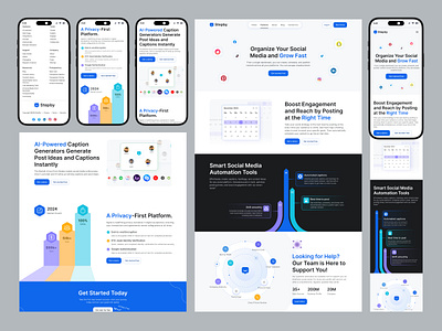 Schedule Features Design Website best design features design responsive design saleh saleh ahmed schedule schedule website social schedule ui design ui kit ui8 uisaleh visual design web design web ui