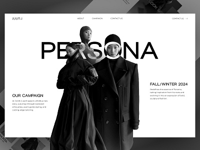 JUUN.J - Experimental Minimalist Fashion Campaign Website Design aesthetic clean clothing contemporary ecommerce elegant fashion landing page luxury minimalist modern online store shopify ui ux web design website website design website designer website layout