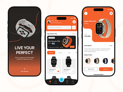 Apple Watch Store Concept app card concepting design list nike shop sketch stop store ui ux watch