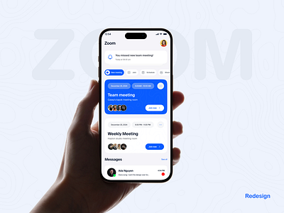 ZOOM-Redesign Concept Mobile App conference ios app live meeting meeting meeting app meeting room mobile app mobile app design mobile design mobile ui online meeting ui ui ux video chat video confarence videocall app zoom zoom app zoom mobile app zoom redesign