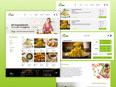 Meal-kit Delivery Business Website branding business delivery mealkit srilanka ui website