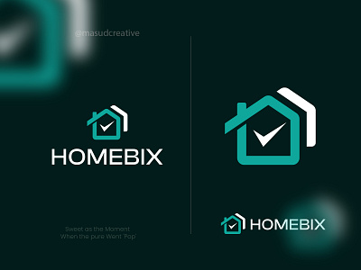 Home Hogo, Real Estate brand identity branding checkmark logo graphic designer home home brand mark home logo logo designer minimalist logo real estate logo simple home logo