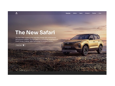 Safari - Landing page design figma photography ui