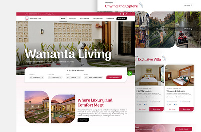 Villa - Wananta Living bali baliluxuryvillas design referance design website landing page neo nikita newest ubud ui ux villa wananta living