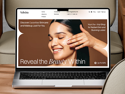 Velvéra - Cosmetic Shop Website design figma ui uiux uiuxdesign ux