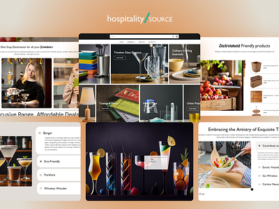 Hospitality Source add to cart buy categories culinary design e commerce products shop shopify showcase ui uiux ux