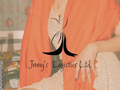 Jenny's logistics logo branding graphic design logo
