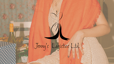 Jenny's logistics logo branding graphic design logo