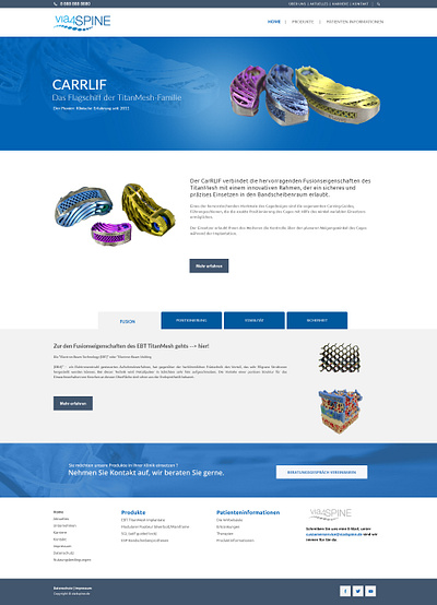 Medical Equipment Website graphic design medical equipment website ui web design website design