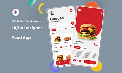 Food App UI Design cookingapp foodsearchui