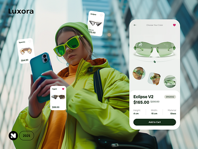 E-commerce App Design app design ecommerce ecommerce app fashion app fashion store app mobile app mobile app design mobile shop online store product design sunglasses sunglasses shop ui ux