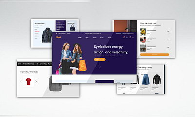 Ecommerce clothing shop branding ecommerce ecommerce clothing shop figma graphic design landing page ui ux uxui designe website