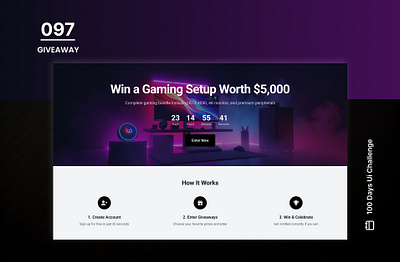 DAY-097 GIVEAWAY 100 days ui 100days 100daysofui app design application design daily ui challenge design giveaway ui ui design user interface ux web design website design