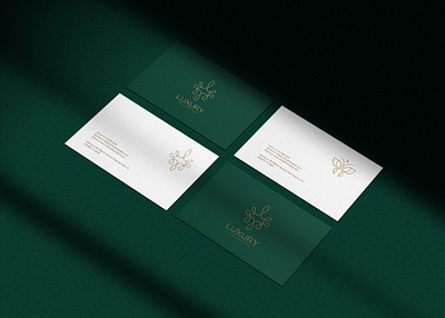 Luxury business card mockup business card