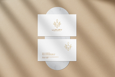 Luxury business card mockup corporate identity