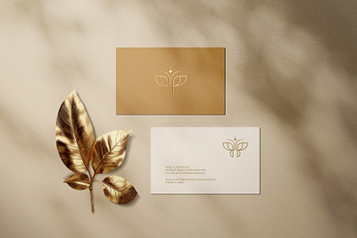 Luxury business card mockup corporate identity