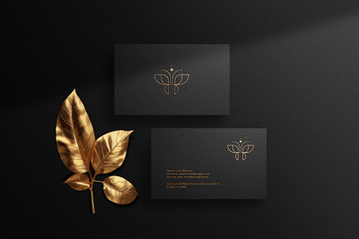 Luxury business card mockup corporate identity