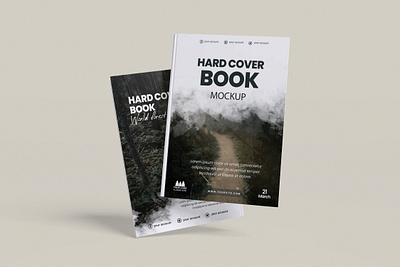 Hard Cover Book Cover Mockup Bundle Set - Rielismee mock