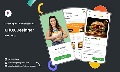 Food App recipesharingapp ui