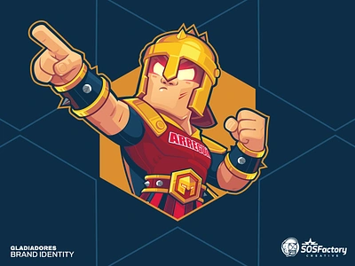 Gladiadores Brand Identity brand mascot character design corporate mascot mascot mascot character mascot design mascot icon mascot logo