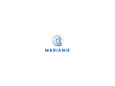 MARIANIE - logo church design logo logodesign mary outline redesign simple