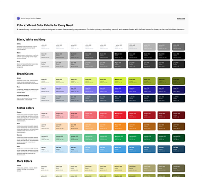 Azaiza Design Studio - Color Palette branding color palette design design system figma figmacommunity ui user experience user interface ux