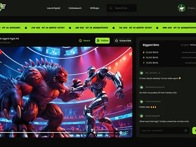 W3E- Live Stream design graphic design ui ux