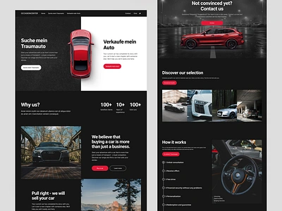 Occasioncenter / Automotive website case study automotive automotive website blog post buy car cars cars website contact form dark design forms minimalistic negative space occasioncenter progres sbar sell car website