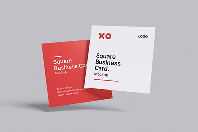 Square Business Card Mockup Bundle - Rielismee brand