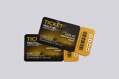 Ticket Mockup Bundle Set - Rielismee realistic