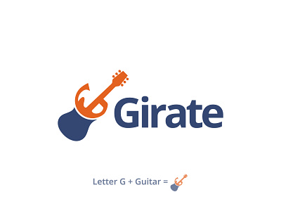 Letter G Guitar Logo Design best logo brand identity branding emblem entertainment festival guitar guitar logo guitar logo design hobby instrument logo design logo designer logotype modern logo music negative space rock sound strings