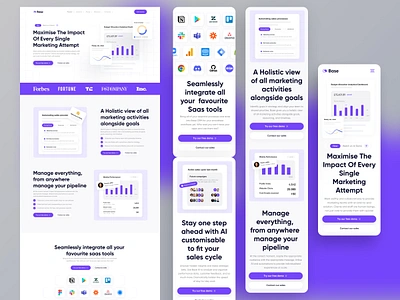Base - Saas Landing page with Mobile Version branding conversional design creative landing page figma landing page homepage design jabel kahaf.co landing page landing page ui landingpage design mobile friendly design mobile responsive mobile responsive design mobile ui design print responsive design saas landing page ui design web design website ui ux design