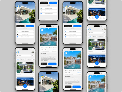 Real Estate Mobile App apps design mobile app real estate tranding 2025 uiux