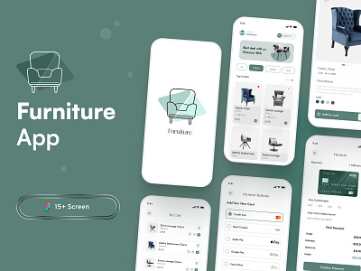 Furniture App Design antdesk app design chair clean design ecommerce ecommerce design efatuix furniture furniture app design furniture store app interior mobile app design modern ui online shop shopping app store ui ui design user interface ux