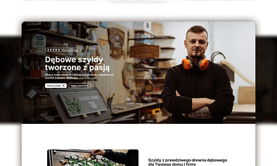 Szyldy Gdańskie - Website Design & Webflow Development branding carpentry design landing page marketing signboard ui ui design web web design web development webflow website wood wooden