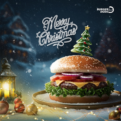 Christmas 2024 | Social Media advertisement branding burger burgershop christmas design graphic design minimal poster social media socialmedia campaign