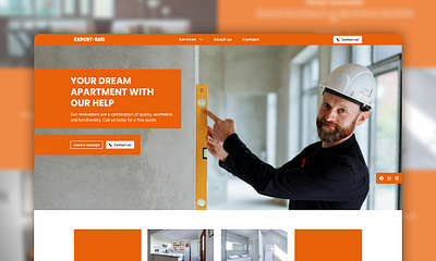 EXPERT-BUD - Website Design & Webflow Development building construction design figma landing page renovation ui ui design web dev webflow website website design