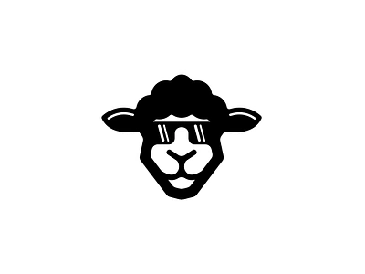 Cool Sheep Logo abstract abstrak logo cool design design logo eyeglasses glasses illustration lamb logo logo logo company logo modern minimalist logo ram logo sheep logo unique logo