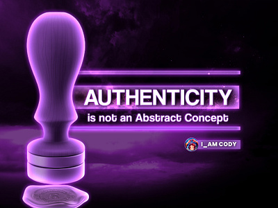 Authenticity article design branding graphic design