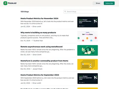 NeetoPublish: For creating and publishing blogs blog blogging platform branding design product product design saas ui