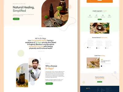 Website For Health design graphic design health website healthy landing page landing page medicine website responsive ui ux web design