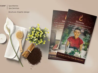 Spa Mantra Brochure design graphic design