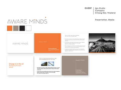 Aware Mind Presentation Desing design graphic design ui